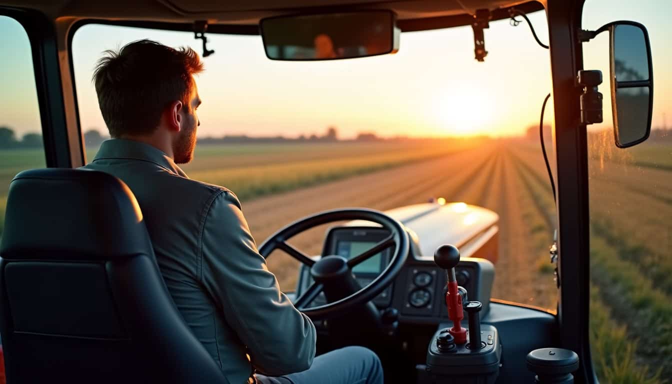 Cabine de la moissonneuse-batteuse New Holland CX6090 Elevation vue de l