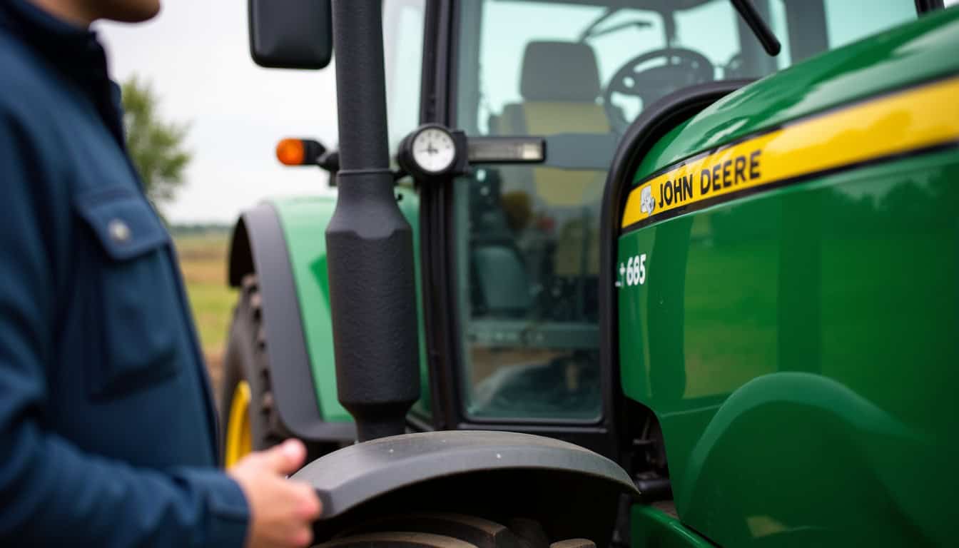 Inspecteur vérifiant les composants mécaniques d