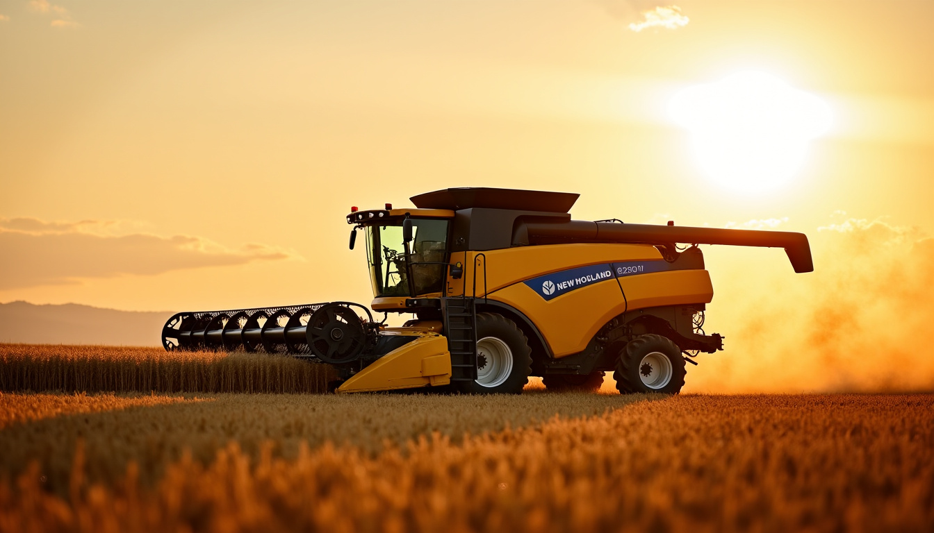 Barre de coupe Varifeed équipée sur une New Holland CR 9.90 en action