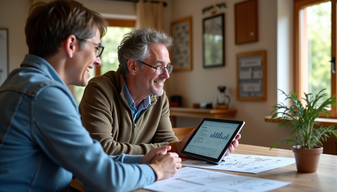 Conseiller France Rénov’ accompagnant un particulier dans ses démarches de rénovation énergétique