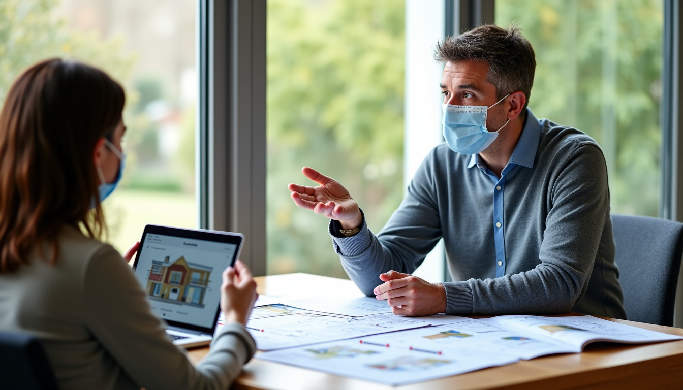 Conseiller France Rénov’ accompagnant un propriétaire lors d’un entretien personnalisé