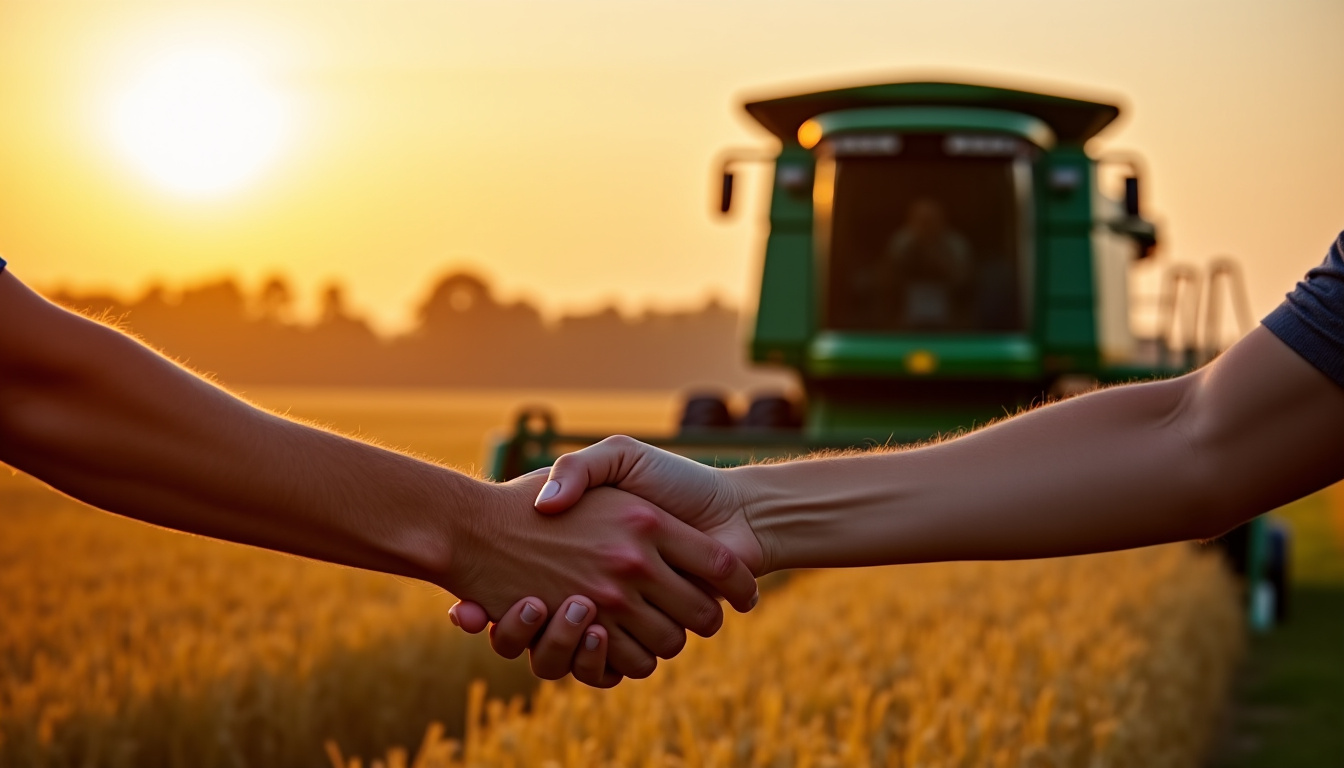 Discussion entre un acheteur et un vendeur autour d