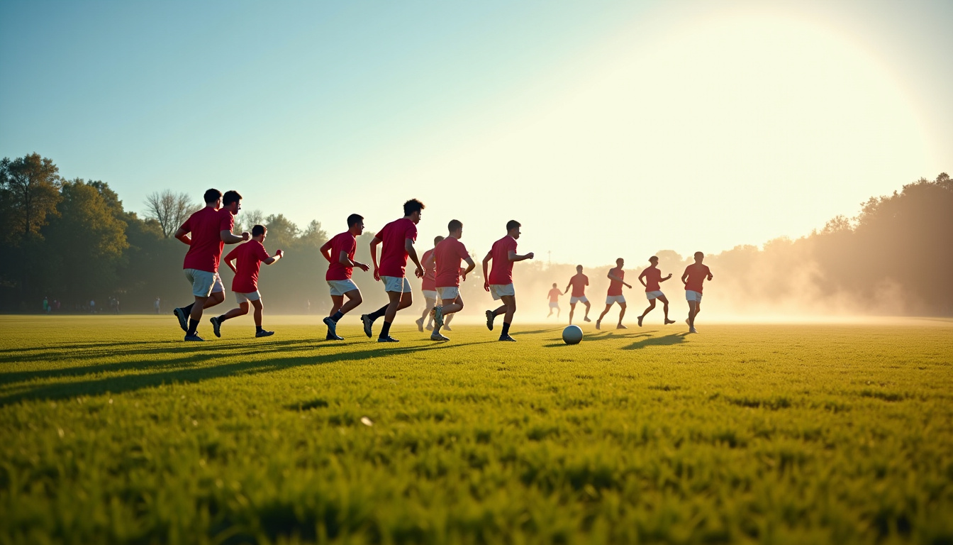 Entraînement collectif du SOPCCT Rugby sur un terrain extérieur