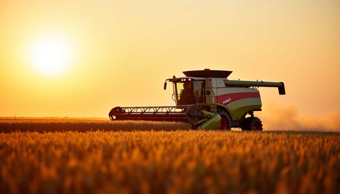 Fendt Ideal 8T équipée de sa barre de coupe PowerFlow et d