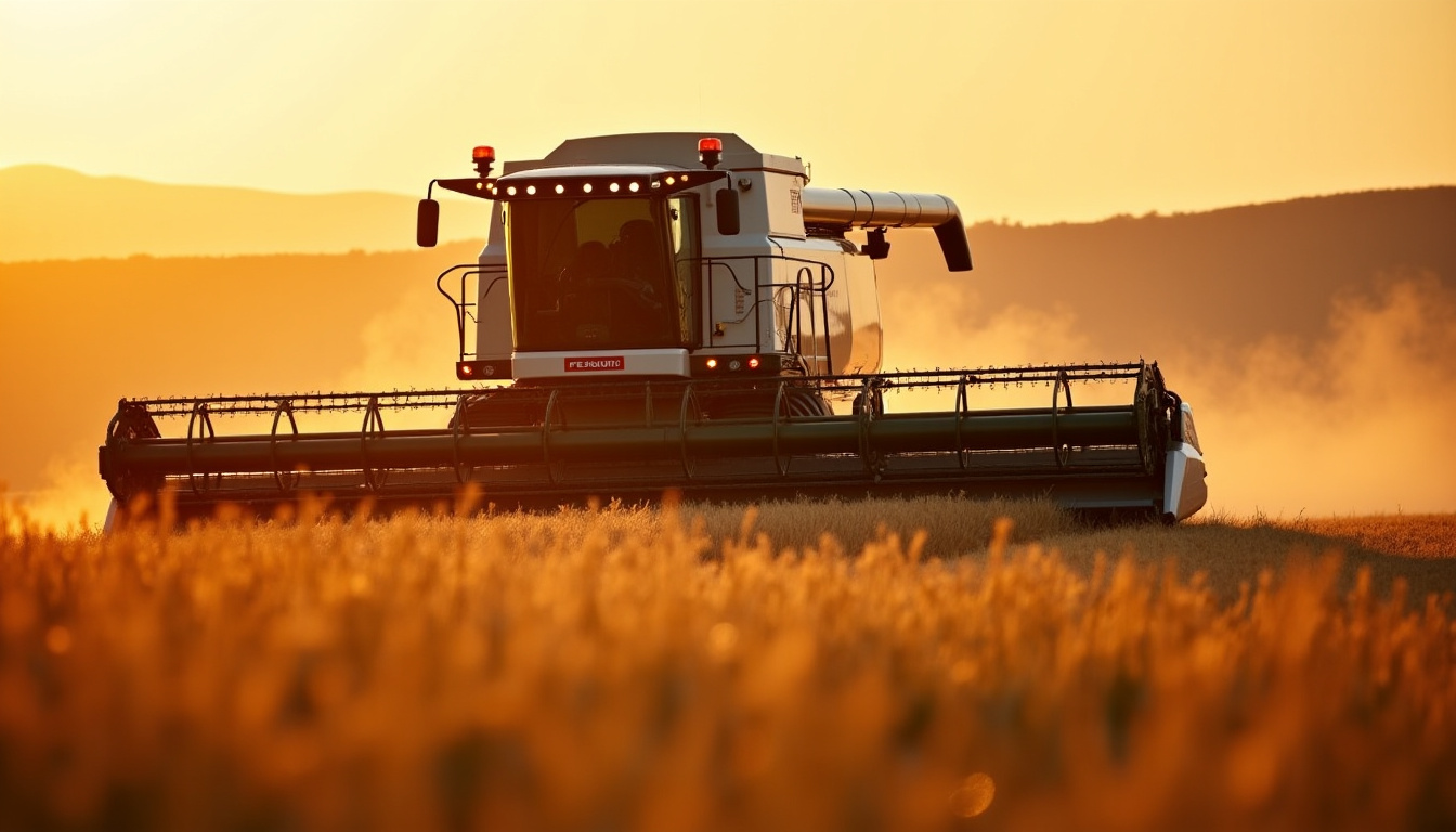Système Autodock en cours d’attelage de la barre de coupe de la Fendt Ideal 9T