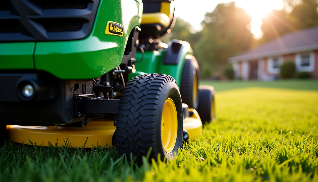 Installation du kit John Deere BM21681 sur un tracteur tondeuse avec système Power Flow
