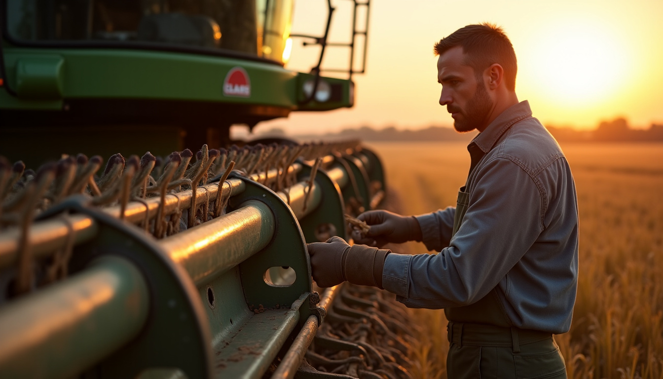 Technicien agricole en train d