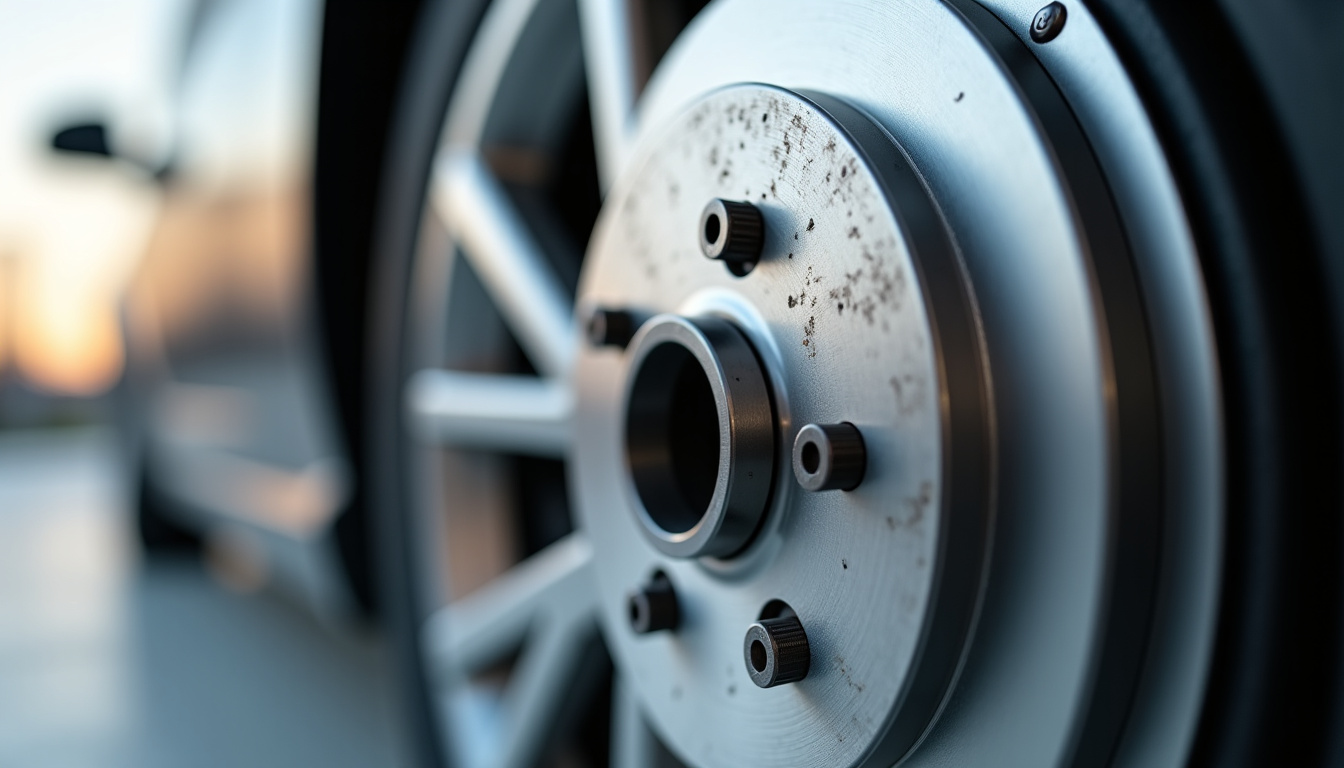 Inspection d'une tôle de frein endommagée, montrant des signes de corrosion et de déformation