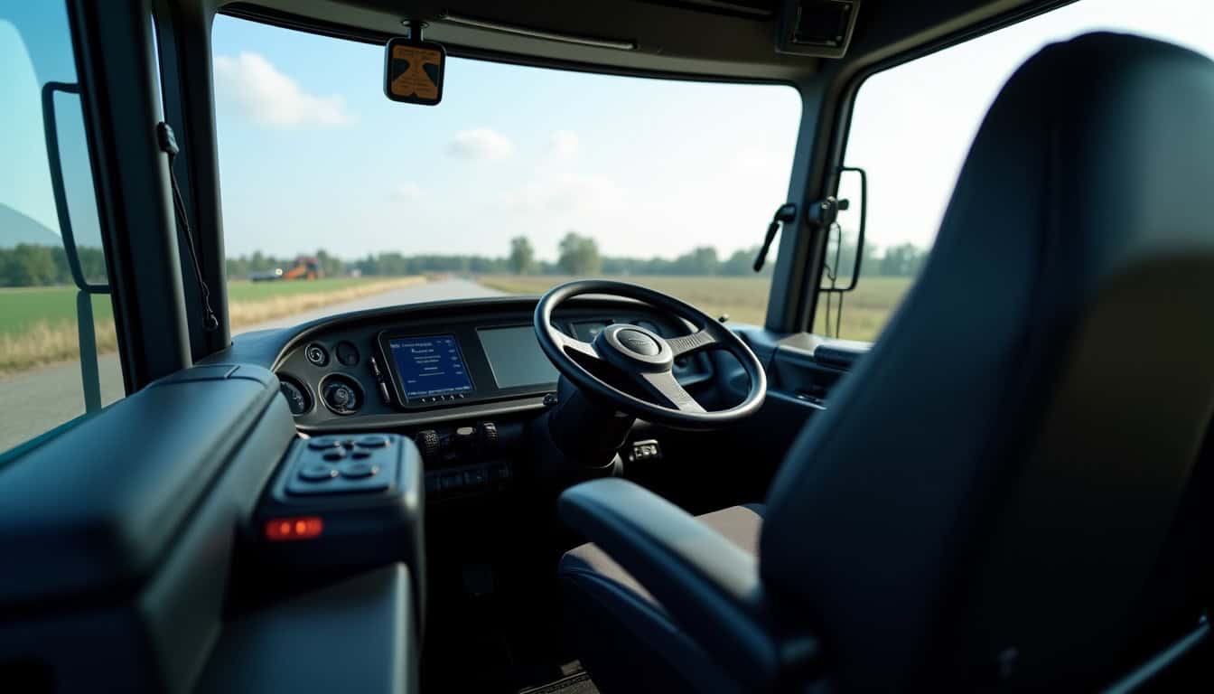 Vue intérieure de la cabine VisionCab d