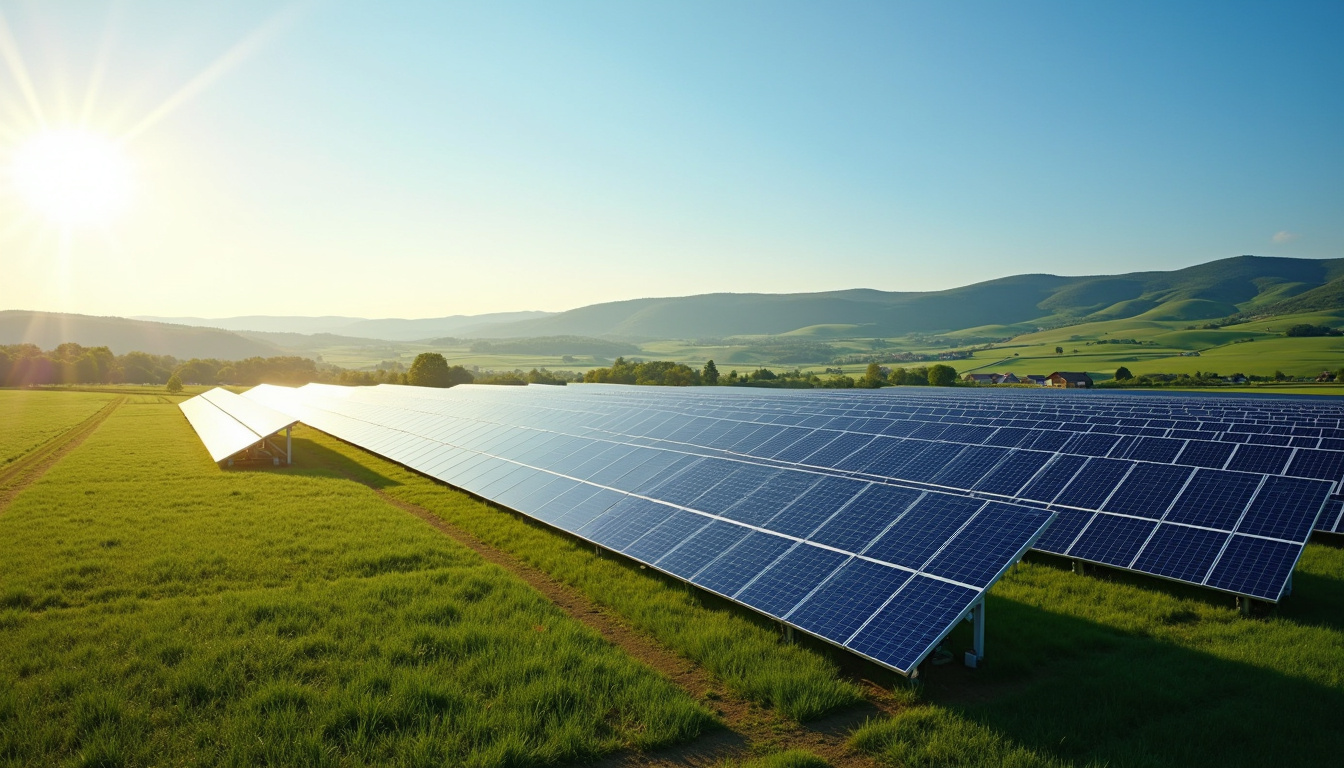 Ferme solaire locale en France approvisionnant des fournisseurs d