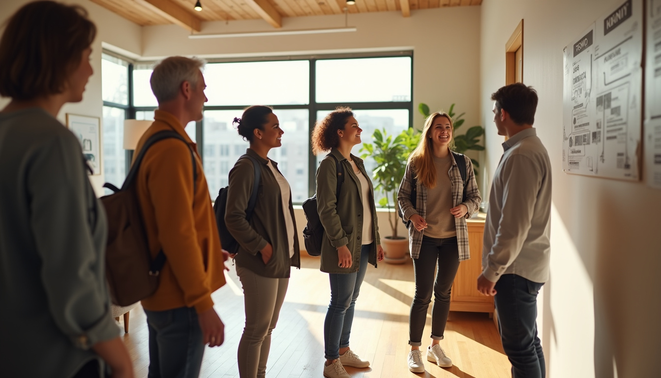 Public visitant un logement lors d