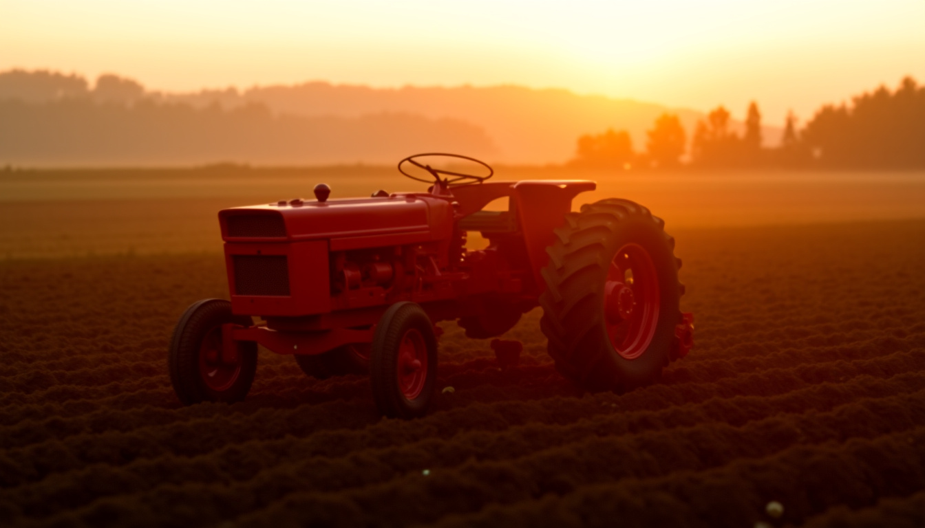 Sulky d’occasion en état de marche, positionné dans un champ, prêt à être utilisé pour le travail des sols