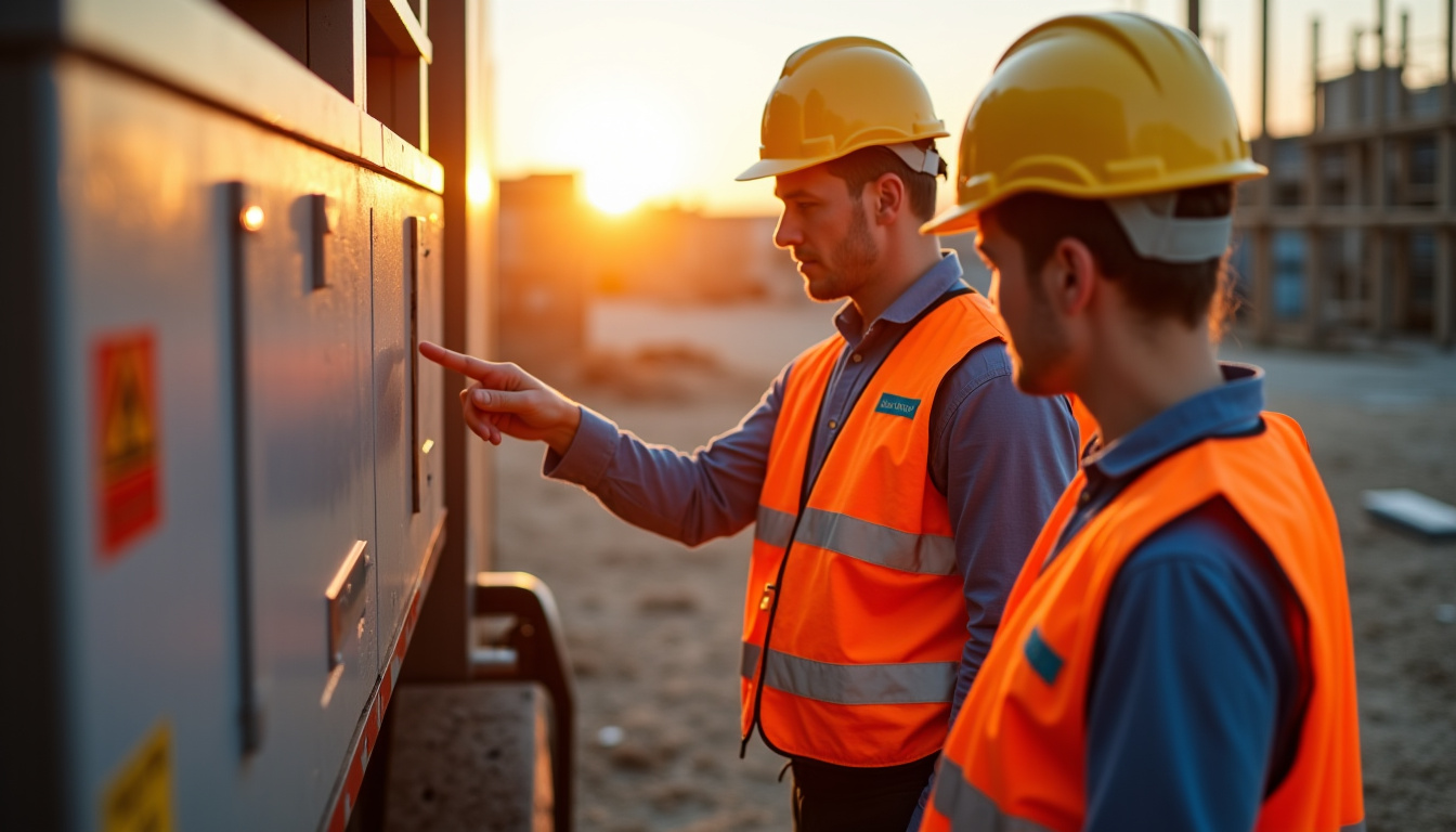 Technicien Loxam formant un professionnel à l