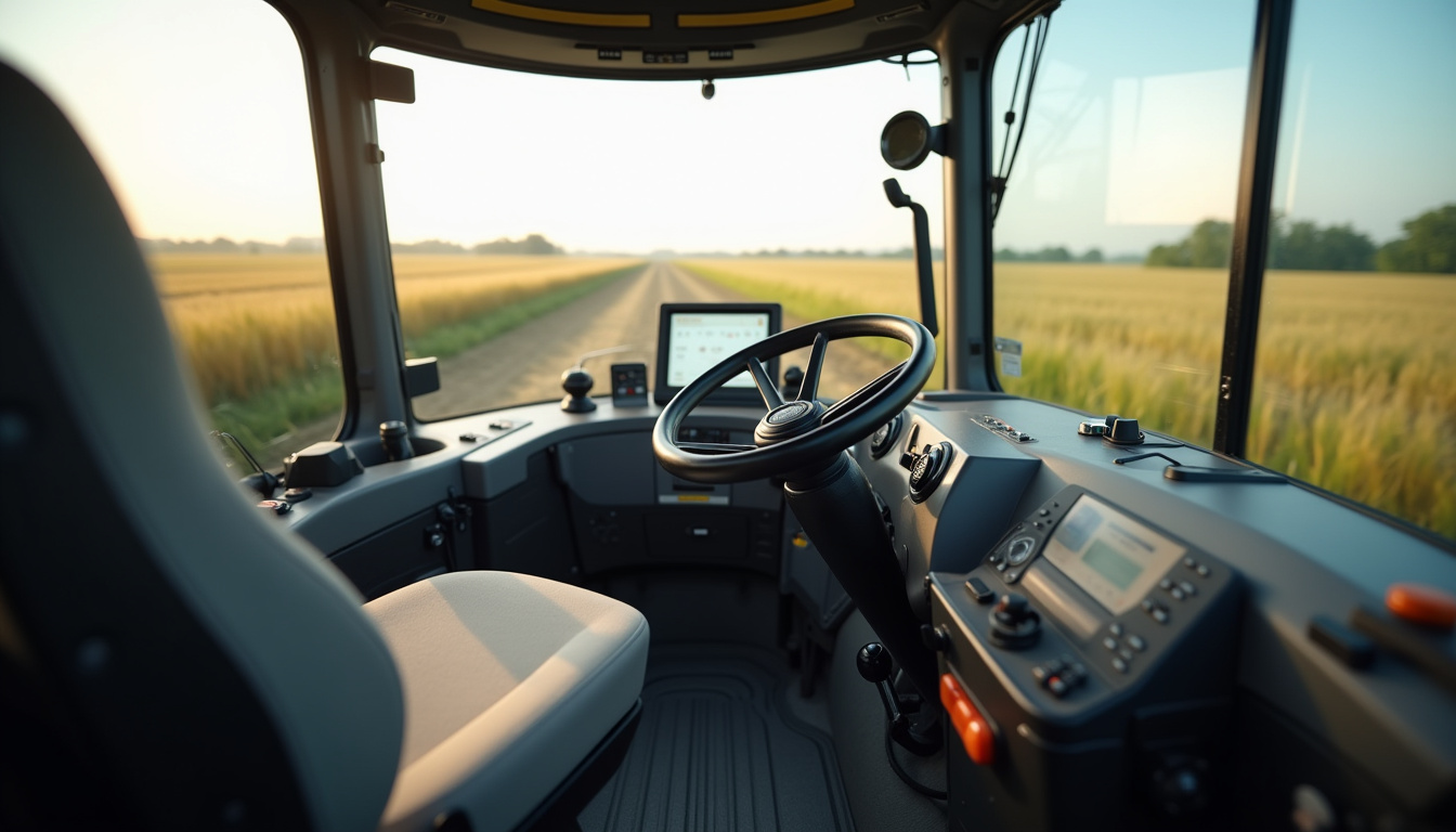 Cabine de la moissonneuse Case IH 9250 Axial Flow avec poste de conduite et écran AFS Pro 700