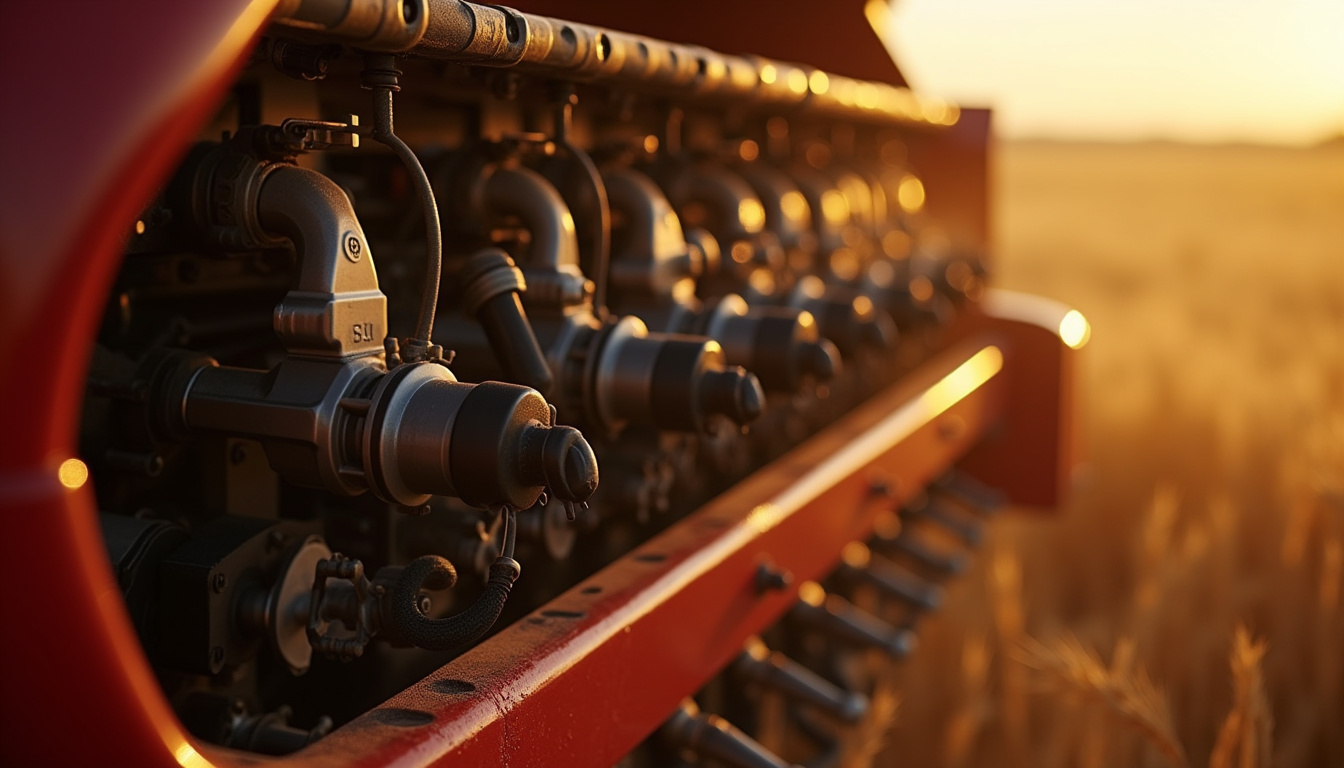 Moteur 6 cylindres de la moissonneuse Case IH 9250 Axial Flow en fonctionnement