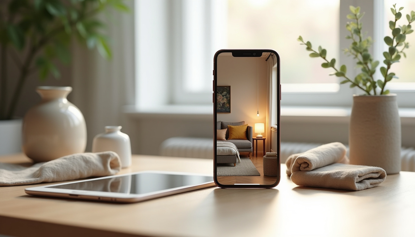 Interface du site maisonfloralis.fr montrant une navigation par pièces de la maison avec des visuels soignés et des ambiances chaleureuses