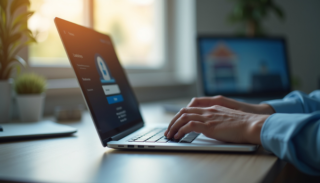 Utilisateur en train de saisir ses identifiants sur la page de connexion de l'iENT MFR