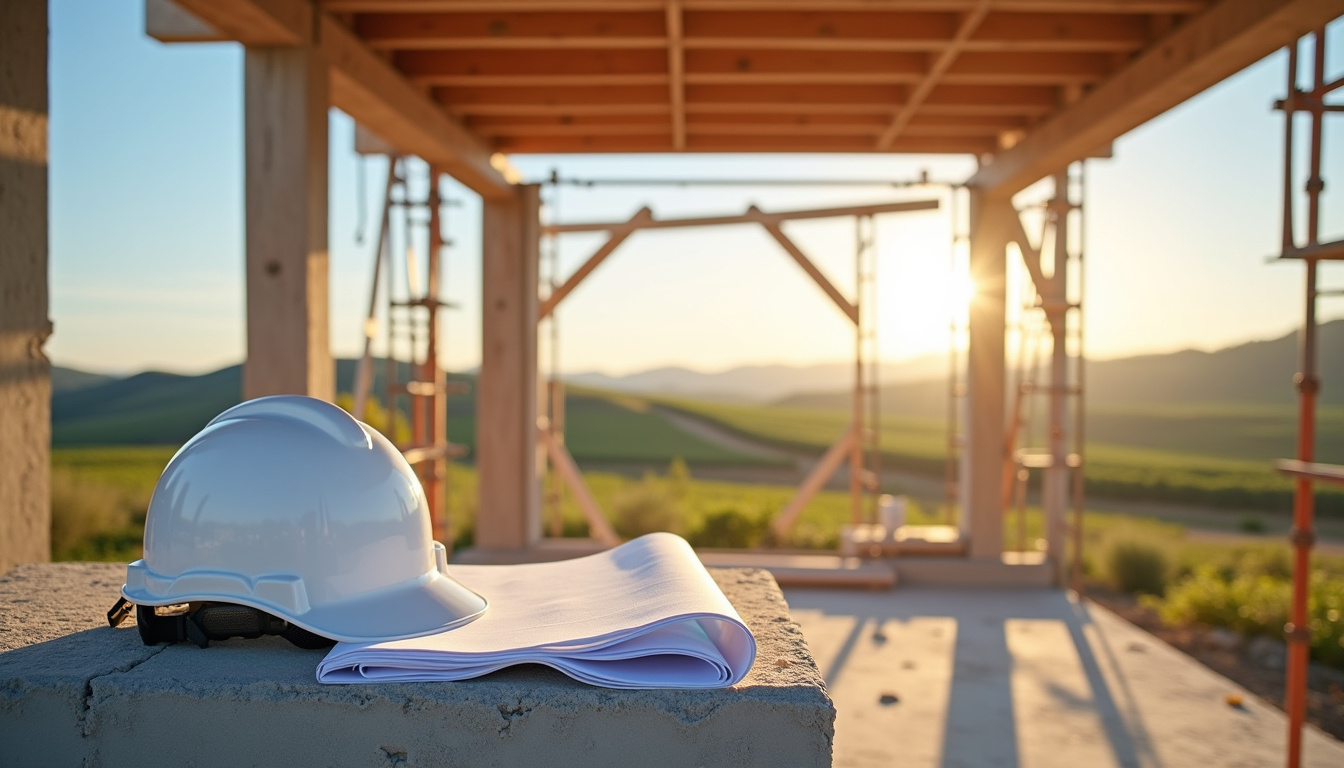 Maison individuelle en construction dans la région Occitanie